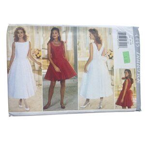 90s Butterick 4445 Sewing Pattern Sizes 14-16-18 Dresses Evening Formal UNCUT